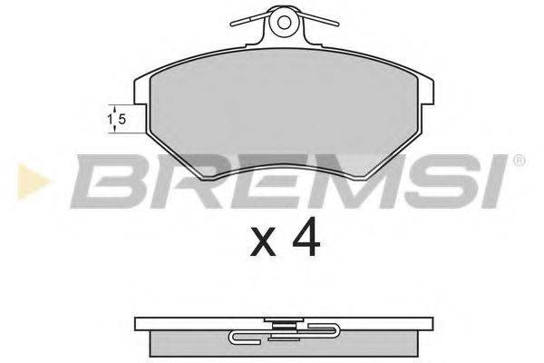 BREMSI BP2641 Комплект гальмівних колодок, дискове гальмо