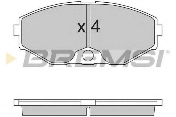 BREMSI BP2722 Комплект гальмівних колодок, дискове гальмо