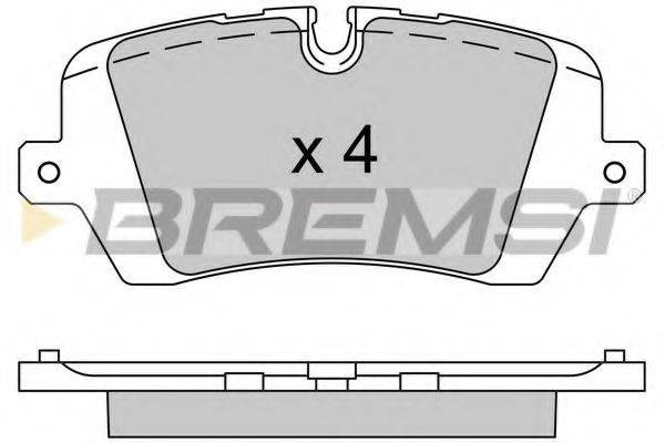 BREMSI BP3533 Комплект гальмівних колодок, дискове гальмо