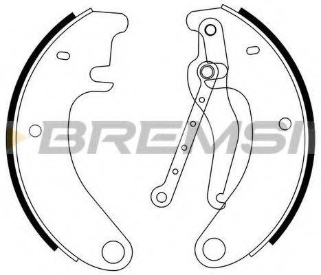BREMSI GF0093 Комплект гальмівних колодок
