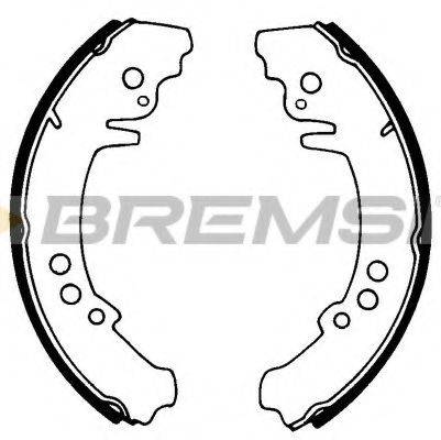BREMSI GF0159 Комплект гальмівних колодок