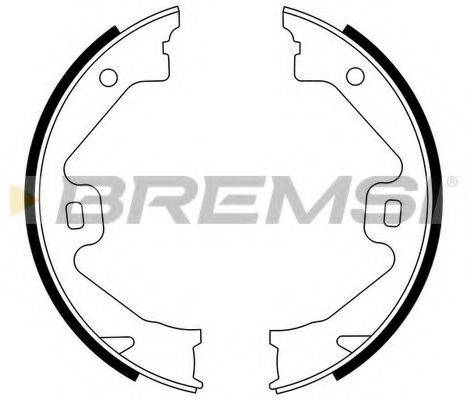 BREMSI GF0269 Комплект гальмівних колодок, стоянкова гальмівна система