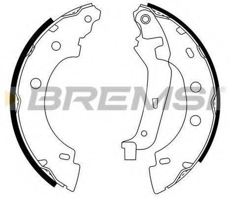 BREMSI GF0400 Комплект гальмівних колодок