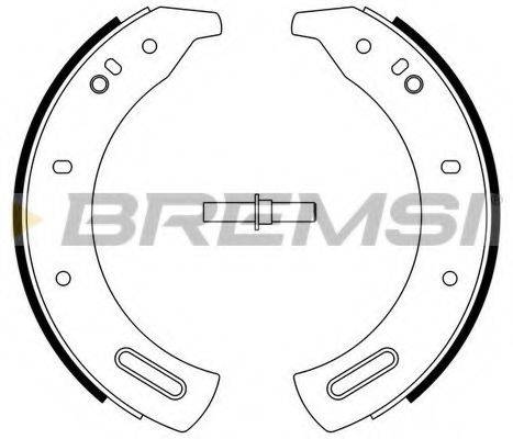 BREMSI GF0432 Комплект гальмівних колодок