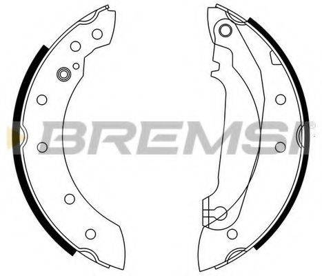 BREMSI GF0601 Комплект гальмівних колодок