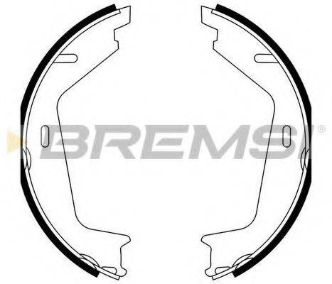 BREMSI GF0608A Комплект гальмівних колодок, стоянкова гальмівна система