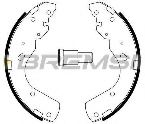 BREMSI GF0797 Комплект гальмівних колодок