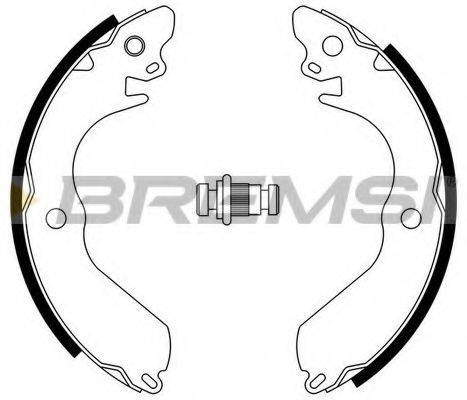 BREMSI GF0817 Комплект гальмівних колодок