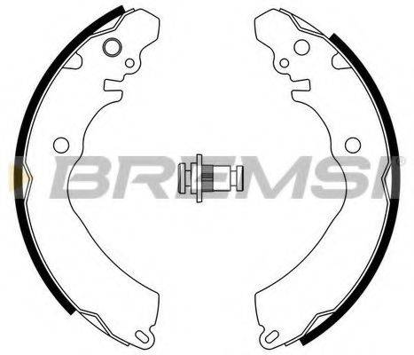 BREMSI GF0818 Комплект гальмівних колодок