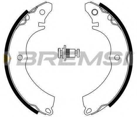 BREMSI GF0828 Комплект гальмівних колодок