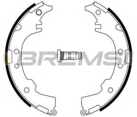 BREMSI GF0953 Комплект гальмівних колодок