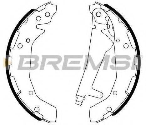 BREMSI GF4800 Комплект гальмівних колодок