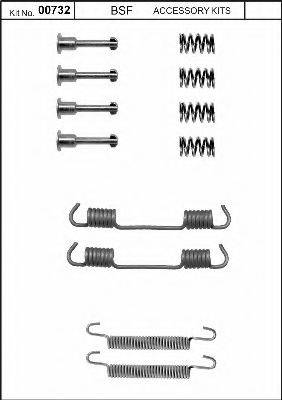 BSF 00732 Комплектуючі, стоянкова гальмівна система
