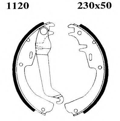 BSF 01120 Комплект гальмівних колодок