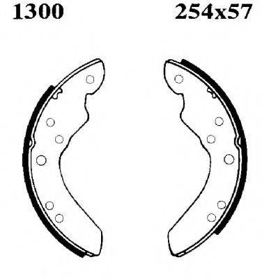 BSF 01300 Комплект гальмівних колодок