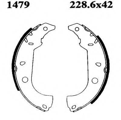 BSF 01479 Комплект гальмівних колодок