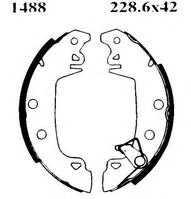 BSF 01488 Комплект гальмівних колодок