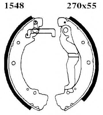 BSF 01548 Комплект гальмівних колодок