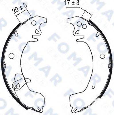 FOMAR FRICTION FO0371 Комплект гальмівних колодок