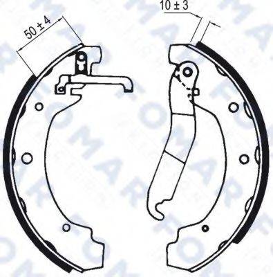 FOMAR FRICTION FO0498 Комплект гальмівних колодок