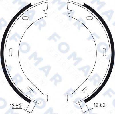 FOMAR FRICTION FO9010 Комплект гальмівних колодок, стоянкова гальмівна система