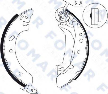 FOMAR FRICTION FO9031 Комплект гальмівних колодок