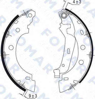 FOMAR FRICTION FO9046 Комплект гальмівних колодок