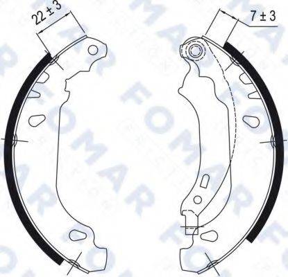 FOMAR FRICTION FO9048 Комплект гальмівних колодок