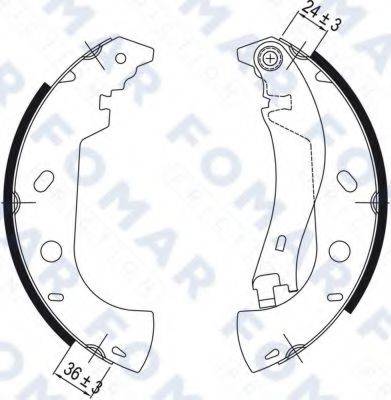 FOMAR FRICTION FO9050 Комплект гальмівних колодок