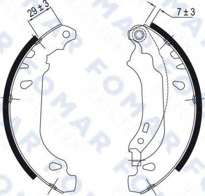 FOMAR FRICTION FO9051 Комплект гальмівних колодок