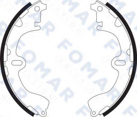 FOMAR FRICTION FO9062 Комплект гальмівних колодок