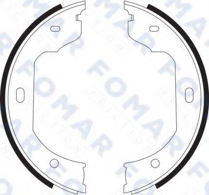 FOMAR FRICTION FO9090 Комплект гальмівних колодок, стоянкова гальмівна система