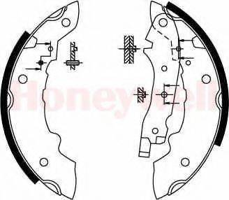 BENDIX 362261B Комплект гальмівних колодок