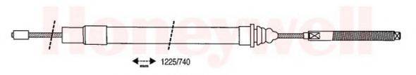 BENDIX 431091B Трос, стоянкова гальмівна система