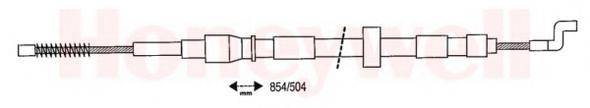 BENDIX 432052B Трос, стоянкова гальмівна система