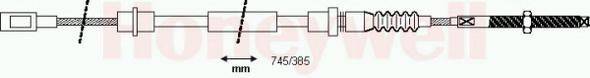 BENDIX 432408B Трос, стоянкова гальмівна система