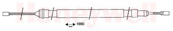 BENDIX 432421B Трос, стоянкова гальмівна система