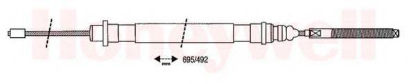 BENDIX 432728B Трос, стоянкова гальмівна система