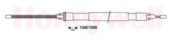 BENDIX 432818B Трос, стоянкова гальмівна система