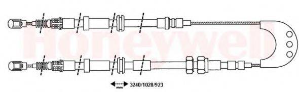 BENDIX 432902B Трос, стоянкова гальмівна система