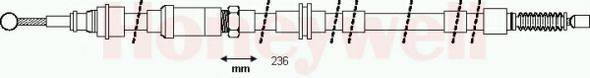 BENDIX 432910B Трос, стоянкова гальмівна система