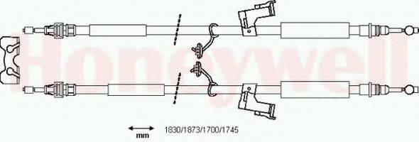 BENDIX 433109B Трос, стоянкова гальмівна система