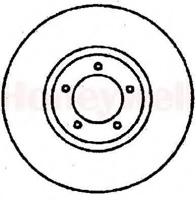 BENDIX 561376B гальмівний диск