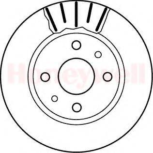 BENDIX 562122B гальмівний диск