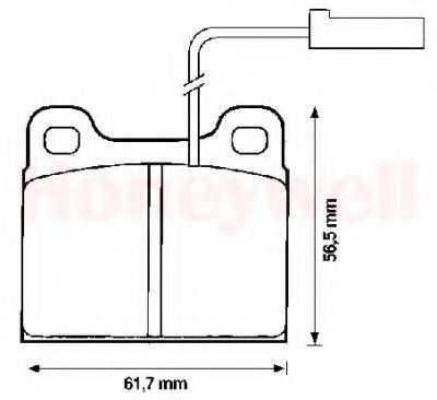 BENDIX 571860B Комплект гальмівних колодок, дискове гальмо