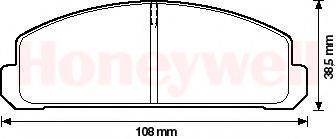 BENDIX 572196B Комплект гальмівних колодок, дискове гальмо