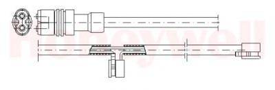 BENDIX 581324 Сигналізатор, знос гальмівних колодок