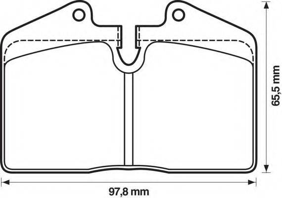 BENDIX 571348B Комплект гальмівних колодок, дискове гальмо