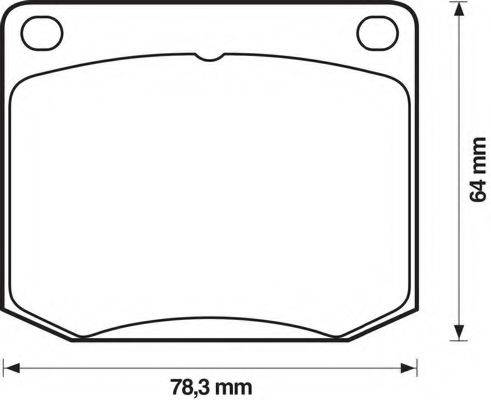 BENDIX 571358B Комплект гальмівних колодок, дискове гальмо