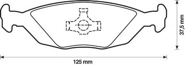 BENDIX 571428B Комплект гальмівних колодок, дискове гальмо